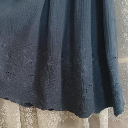 "Kornblume" Stufenkleid rauchblau