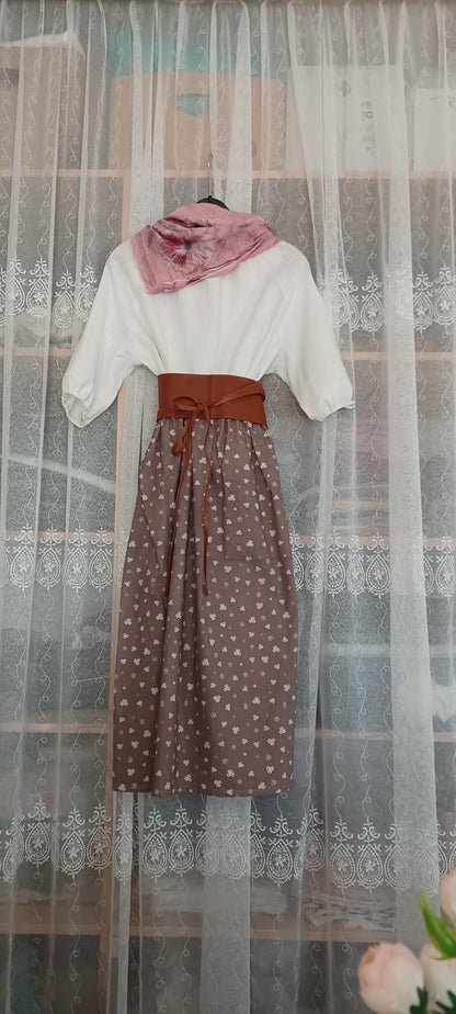 "Vergissmeinnicht" Kinderrock braun Gr. 134/140
