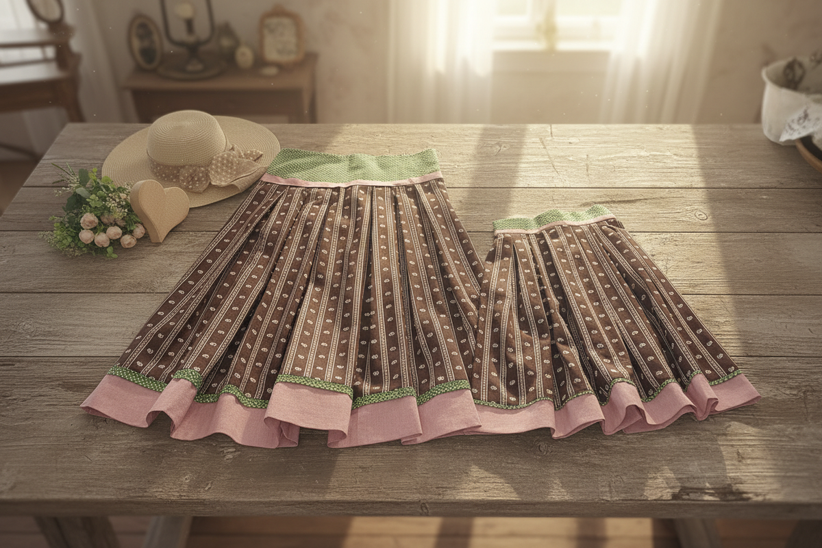 Verträumte braune Dirndl